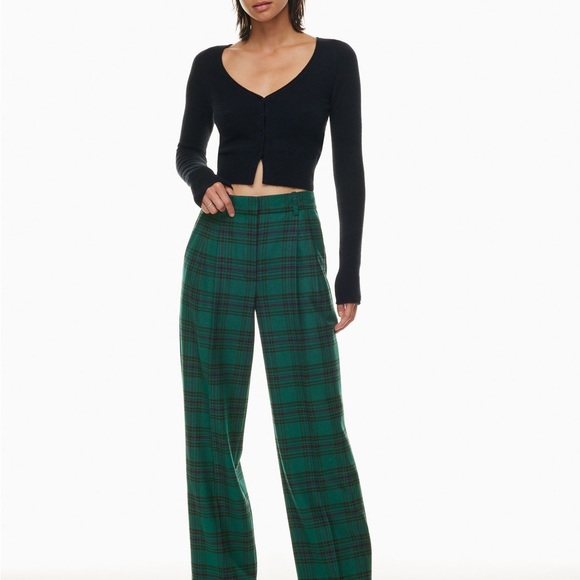 Wilfred Pants - Wilfred Aritzia Green Effortless Pants